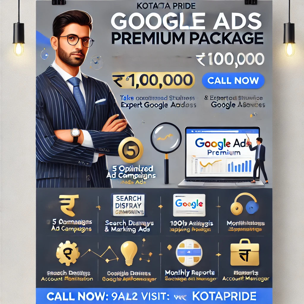 Boost Your Coaching Business with Kota Pride’s Google Ads Premium Package