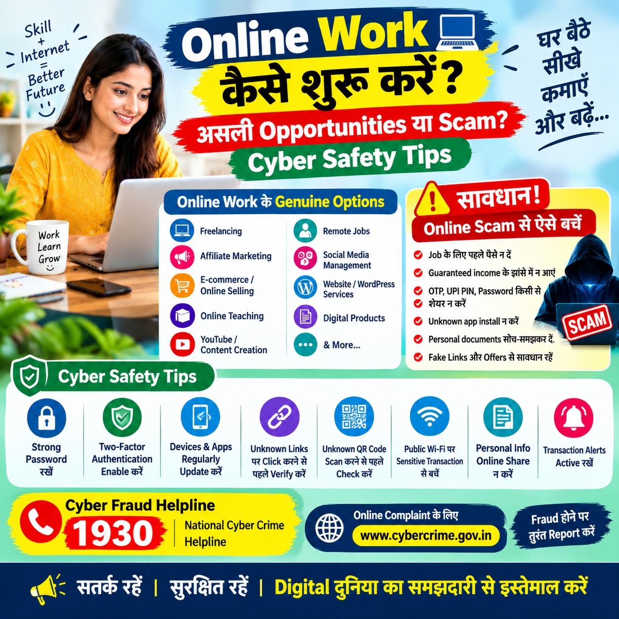 How to Start Online Work Safely: Genuine Opportunities and Cyber Safety Tips