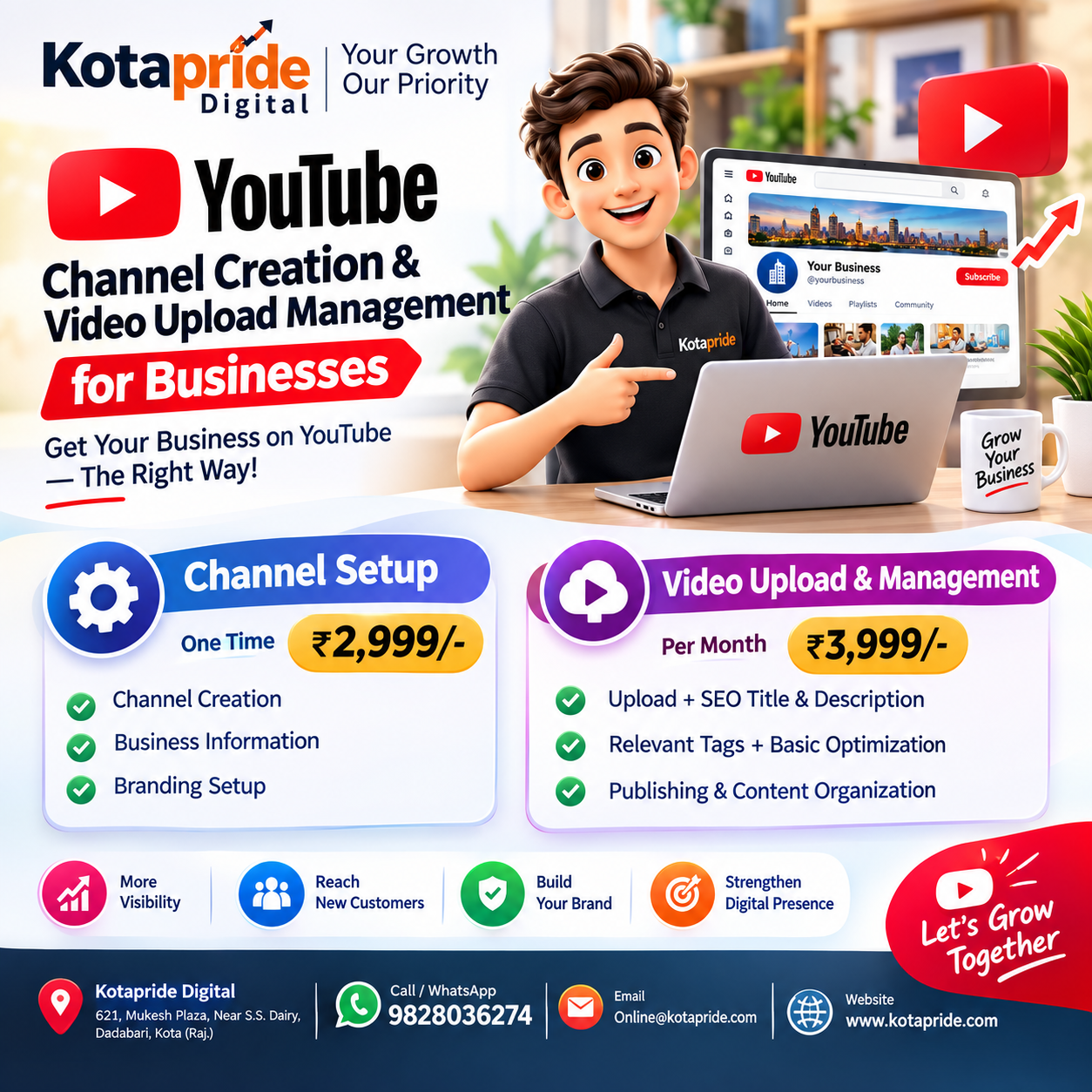 YouTube Channel Creation and Video Upload Management Services for Businesses