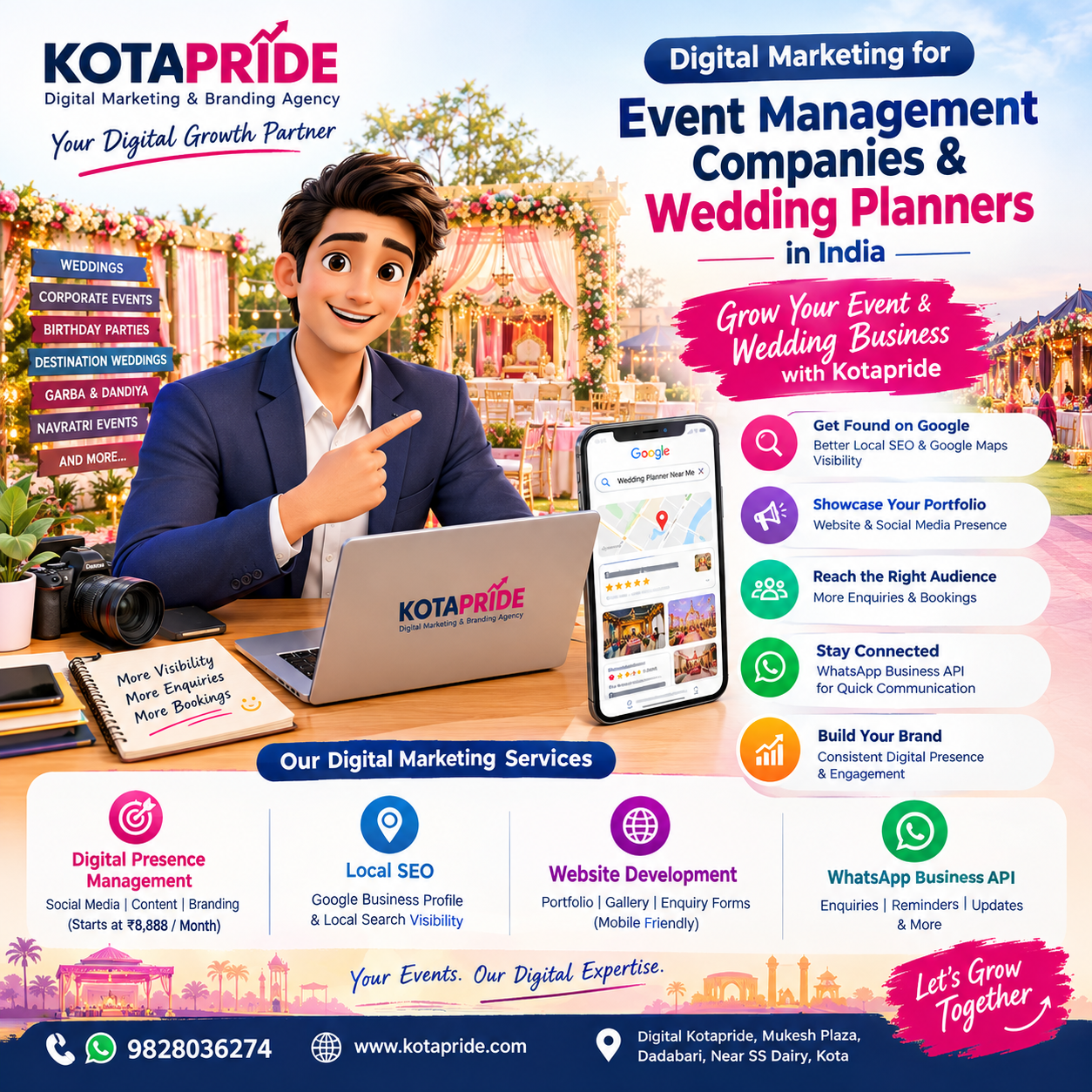 Digital Marketing for Event Management Companies And Wedding Planners in India