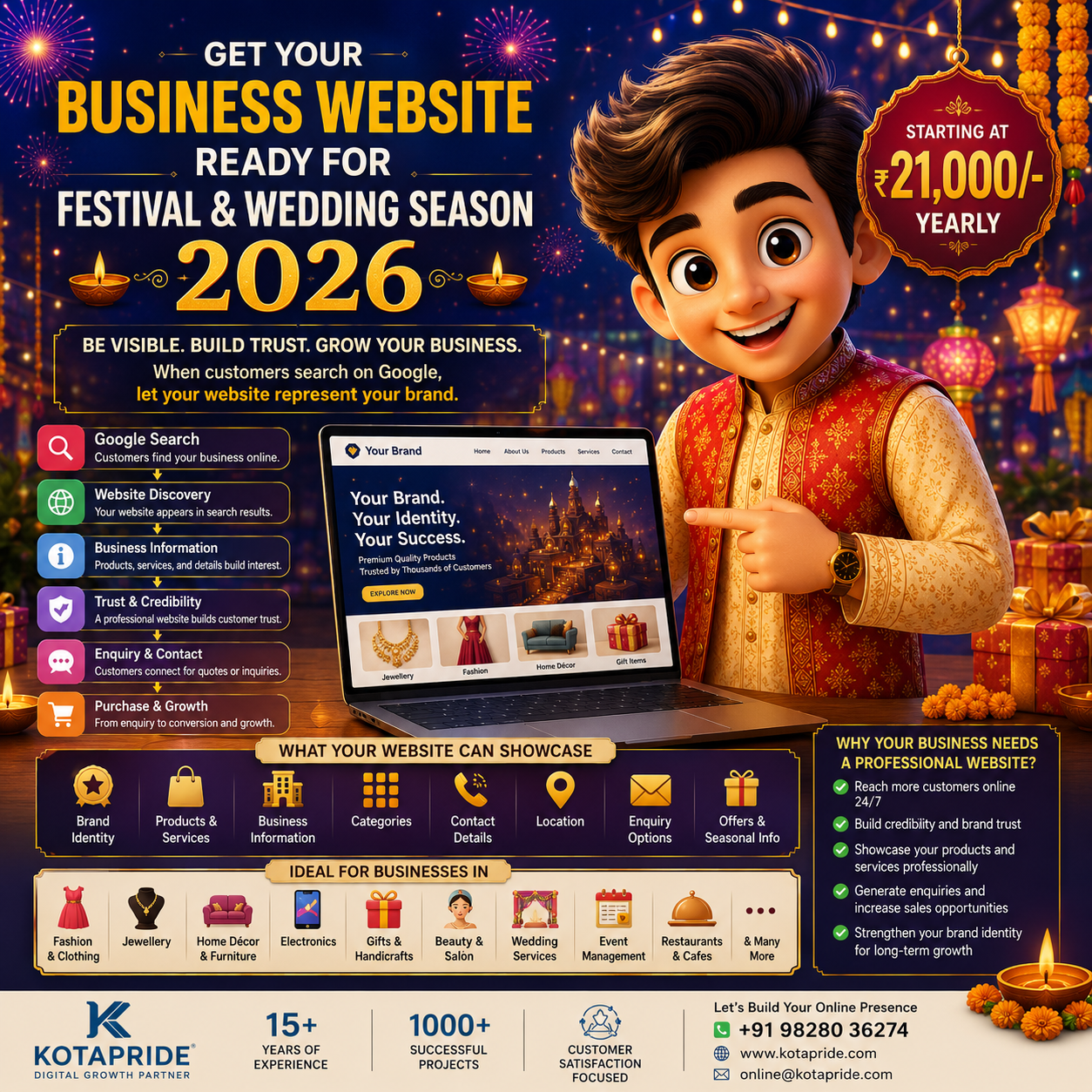 Why Your Business Needs a Website Before the 2026 Festival and Wedding Season