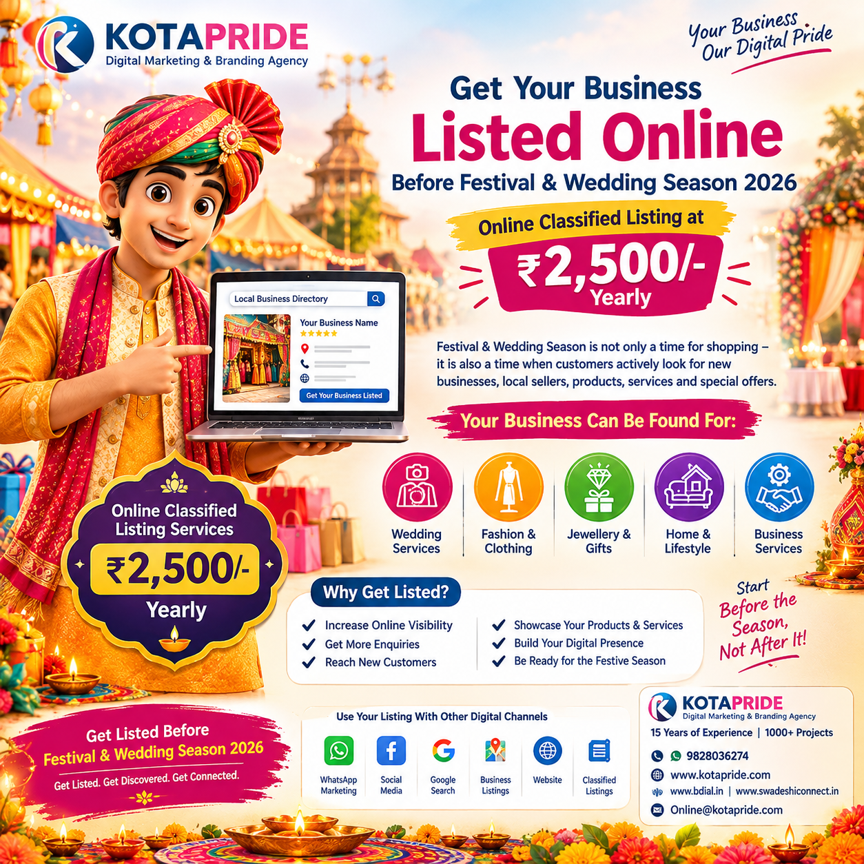 Why Your Business Should Be Listed Online Before Festival and Wedding Season 2026